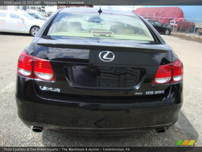 Obsidian Black / Cashmere 2008 Lexus GS 350 AWD