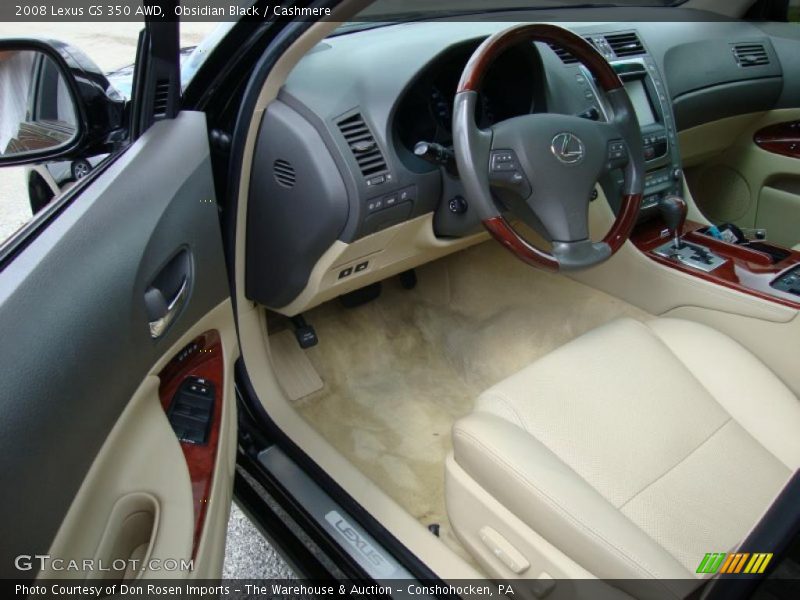 Obsidian Black / Cashmere 2008 Lexus GS 350 AWD