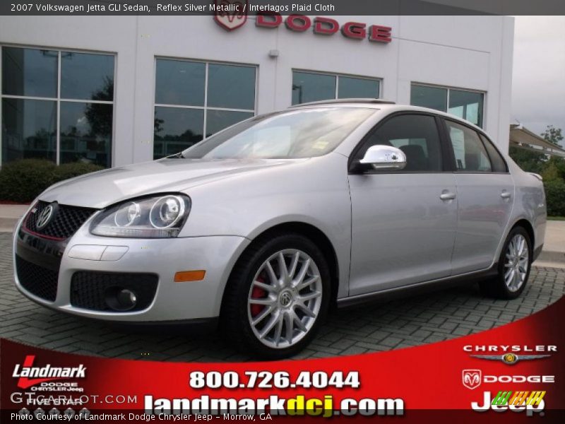 Reflex Silver Metallic / Interlagos Plaid Cloth 2007 Volkswagen Jetta GLI Sedan