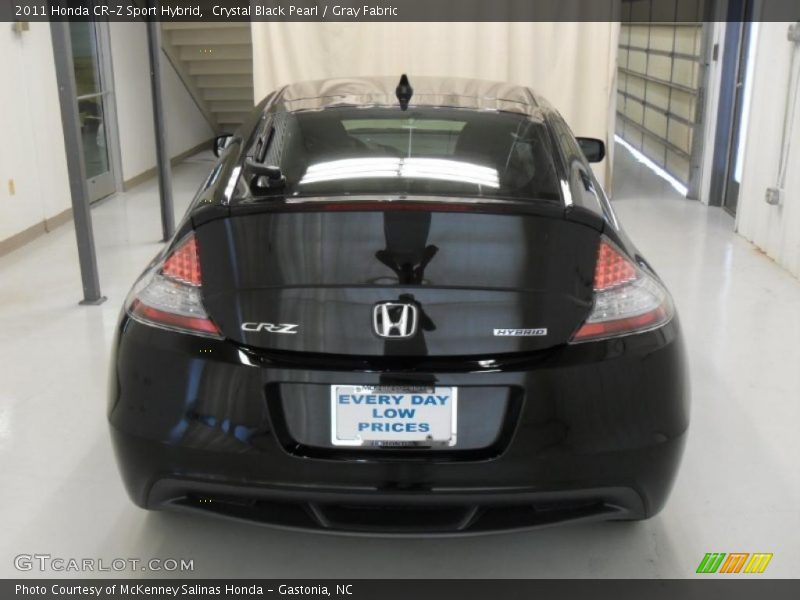 Crystal Black Pearl / Gray Fabric 2011 Honda CR-Z Sport Hybrid