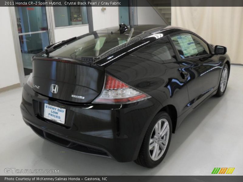 Crystal Black Pearl / Gray Fabric 2011 Honda CR-Z Sport Hybrid