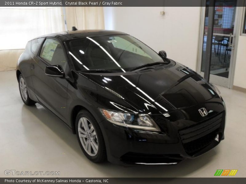 Crystal Black Pearl / Gray Fabric 2011 Honda CR-Z Sport Hybrid