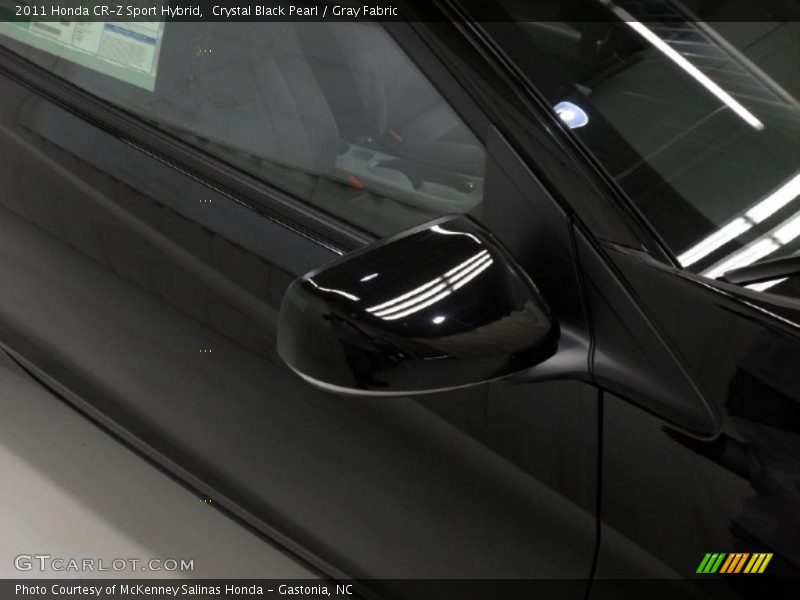 Crystal Black Pearl / Gray Fabric 2011 Honda CR-Z Sport Hybrid