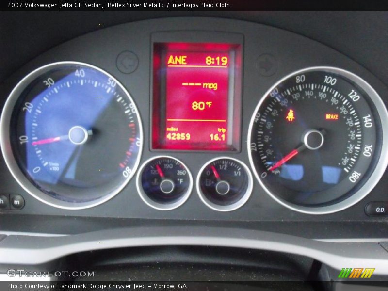 Reflex Silver Metallic / Interlagos Plaid Cloth 2007 Volkswagen Jetta GLI Sedan