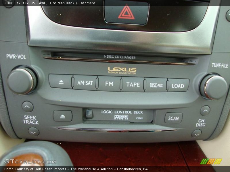 Obsidian Black / Cashmere 2008 Lexus GS 350 AWD