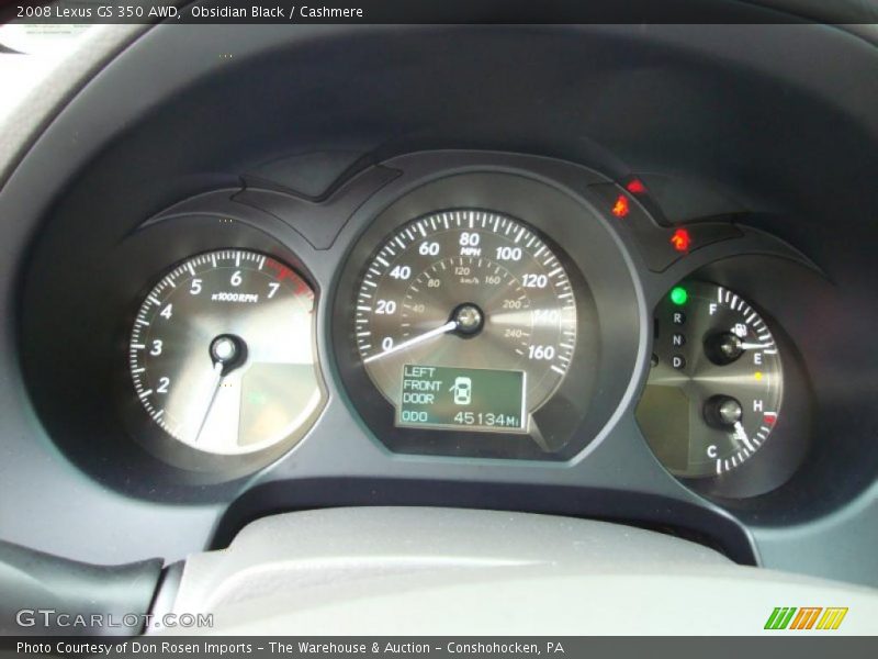 Obsidian Black / Cashmere 2008 Lexus GS 350 AWD