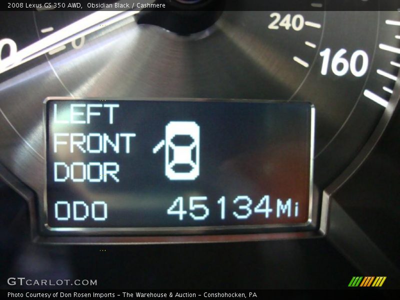 Obsidian Black / Cashmere 2008 Lexus GS 350 AWD