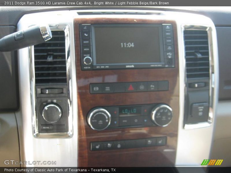 Bright White / Light Pebble Beige/Bark Brown 2011 Dodge Ram 3500 HD Laramie Crew Cab 4x4