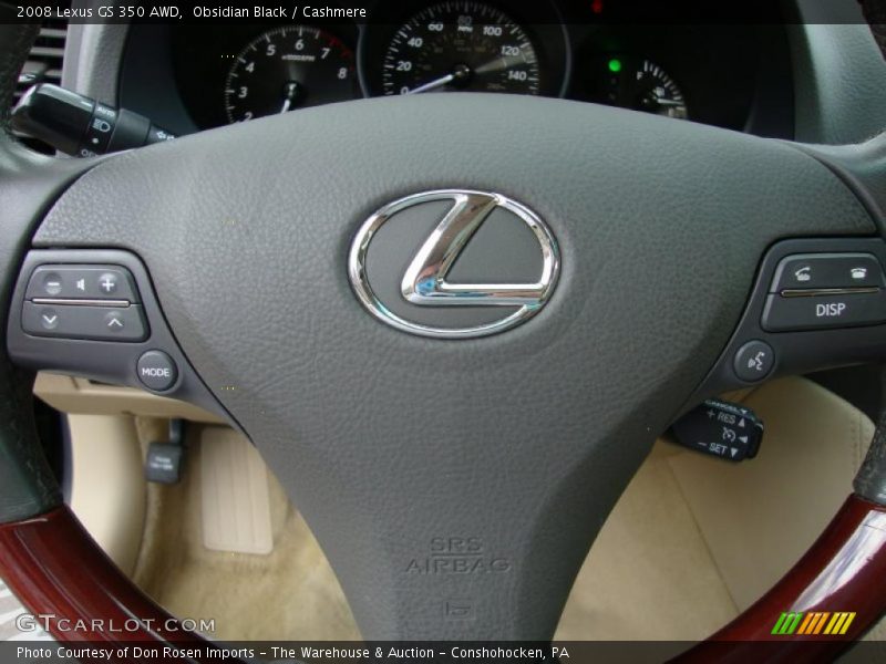 Obsidian Black / Cashmere 2008 Lexus GS 350 AWD
