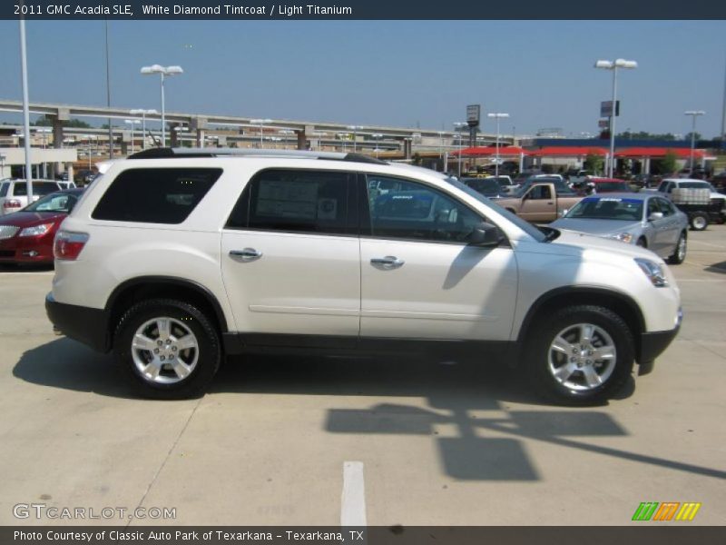 White Diamond Tintcoat / Light Titanium 2011 GMC Acadia SLE