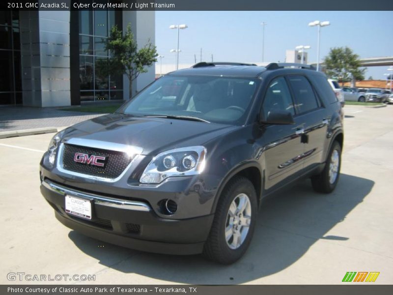 Cyber Gray Metallic / Light Titanium 2011 GMC Acadia SL