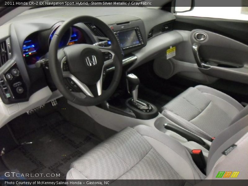 Storm Silver Metallic / Gray Fabric 2011 Honda CR-Z EX Navigation Sport Hybrid