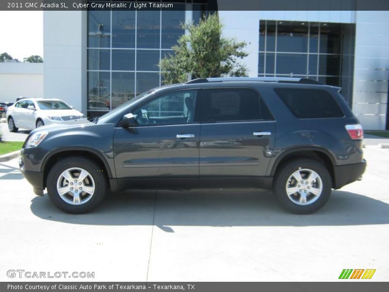 Cyber Gray Metallic / Light Titanium 2011 GMC Acadia SL