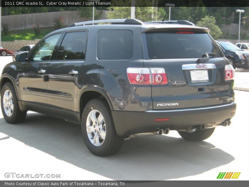 Cyber Gray Metallic / Light Titanium 2011 GMC Acadia SL