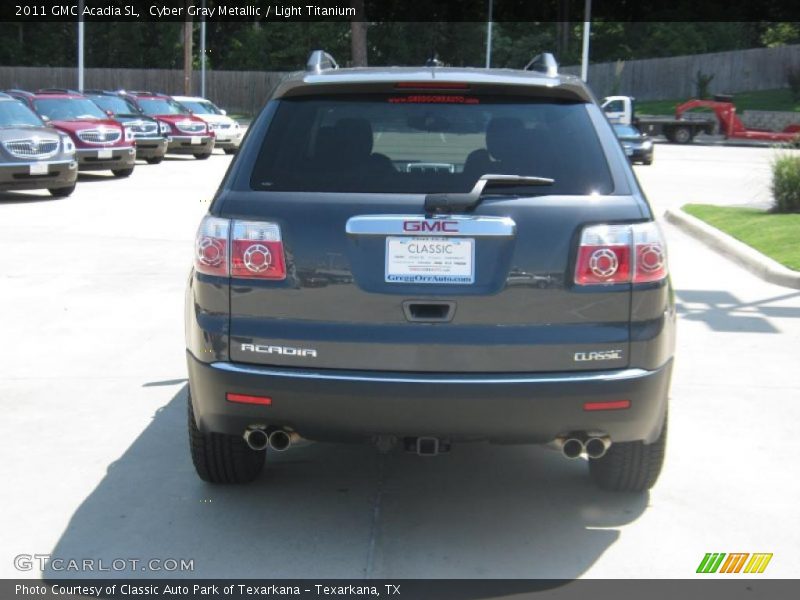 Cyber Gray Metallic / Light Titanium 2011 GMC Acadia SL
