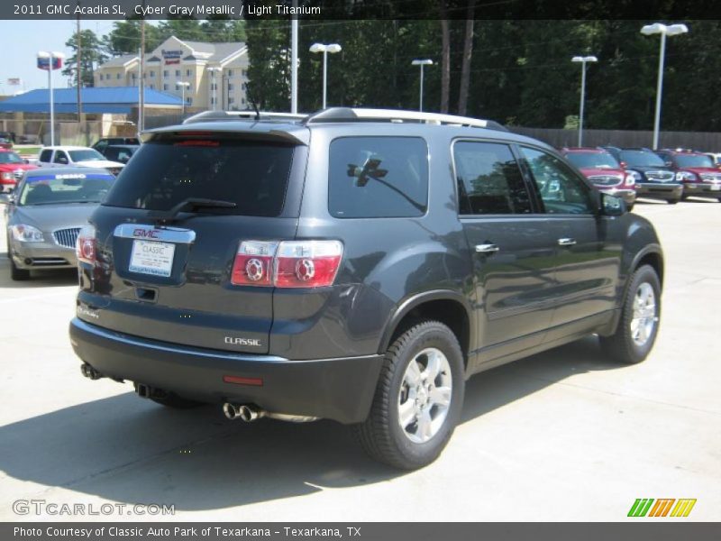 Cyber Gray Metallic / Light Titanium 2011 GMC Acadia SL
