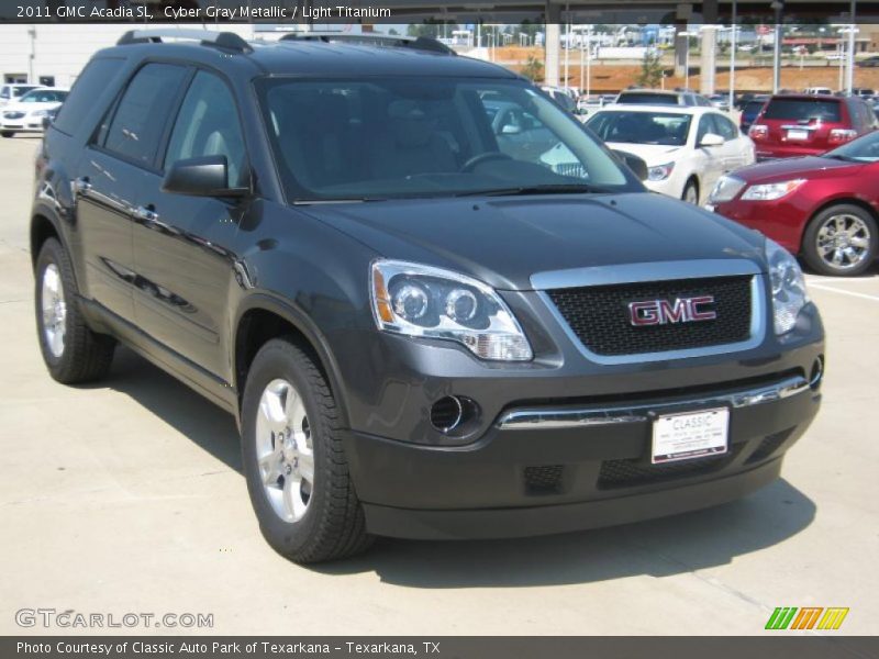 Cyber Gray Metallic / Light Titanium 2011 GMC Acadia SL