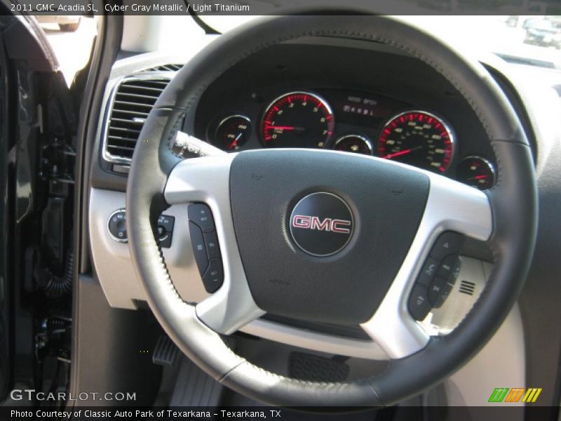 Cyber Gray Metallic / Light Titanium 2011 GMC Acadia SL