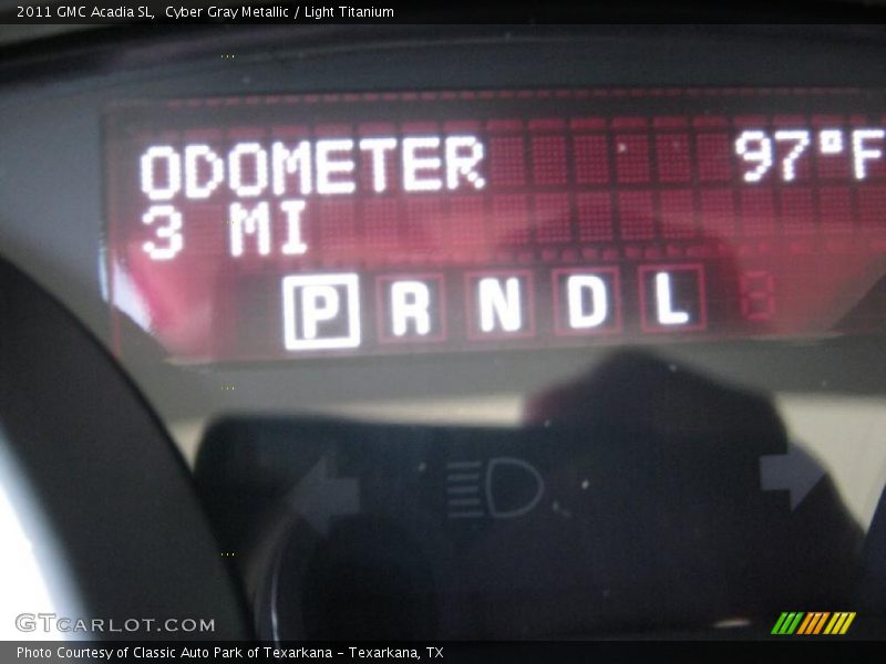 Cyber Gray Metallic / Light Titanium 2011 GMC Acadia SL