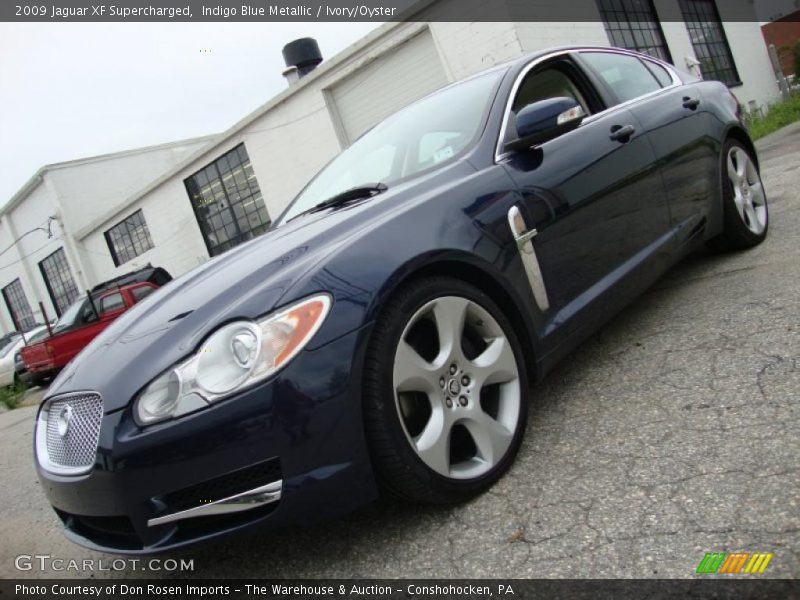 Indigo Blue Metallic / Ivory/Oyster 2009 Jaguar XF Supercharged