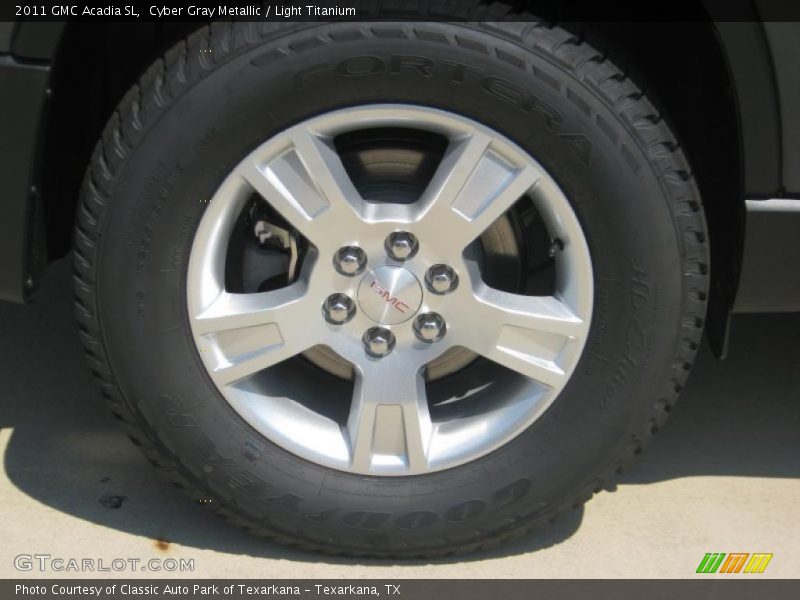 Cyber Gray Metallic / Light Titanium 2011 GMC Acadia SL