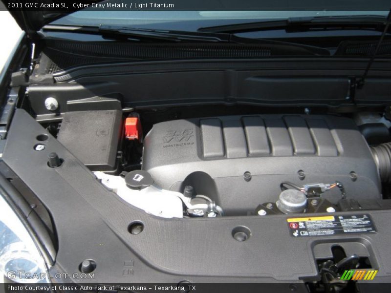 Cyber Gray Metallic / Light Titanium 2011 GMC Acadia SL
