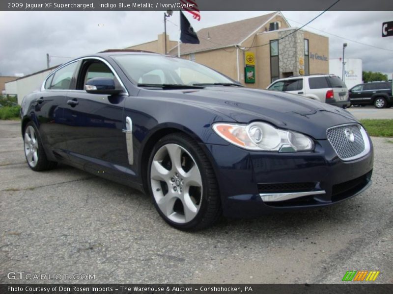 Indigo Blue Metallic / Ivory/Oyster 2009 Jaguar XF Supercharged