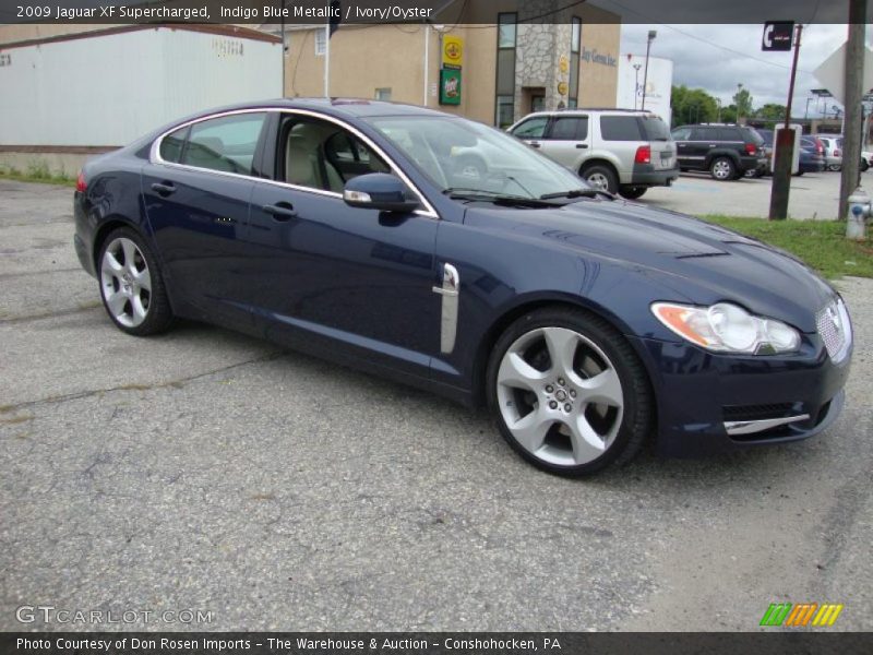 Indigo Blue Metallic / Ivory/Oyster 2009 Jaguar XF Supercharged