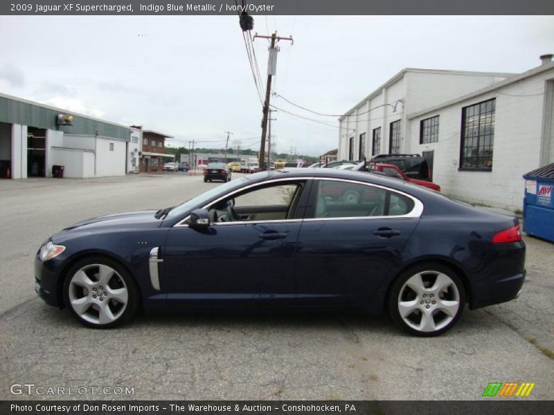 Indigo Blue Metallic / Ivory/Oyster 2009 Jaguar XF Supercharged