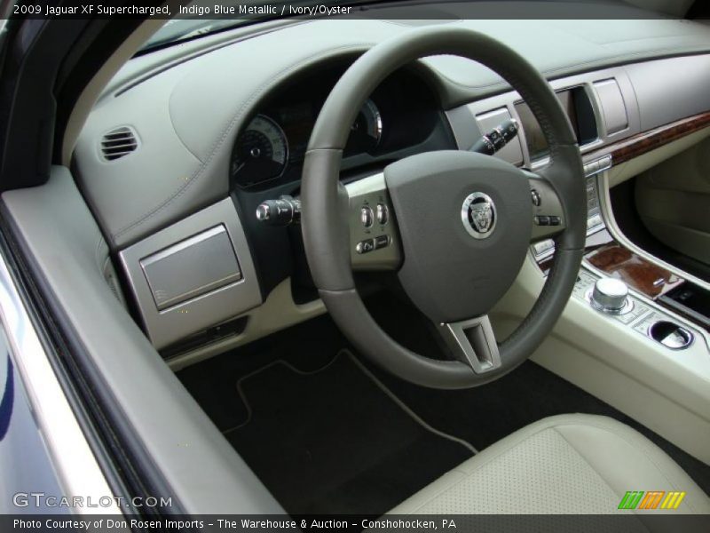 Indigo Blue Metallic / Ivory/Oyster 2009 Jaguar XF Supercharged