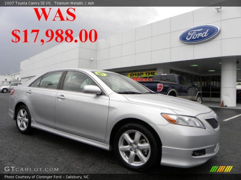 Titanium Metallic / Ash 2007 Toyota Camry SE V6