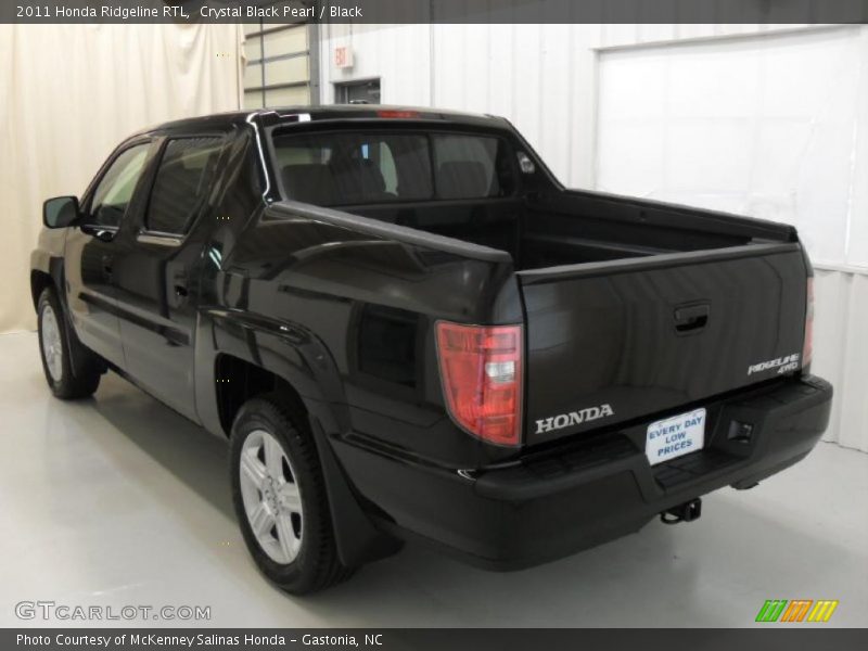 Crystal Black Pearl / Black 2011 Honda Ridgeline RTL