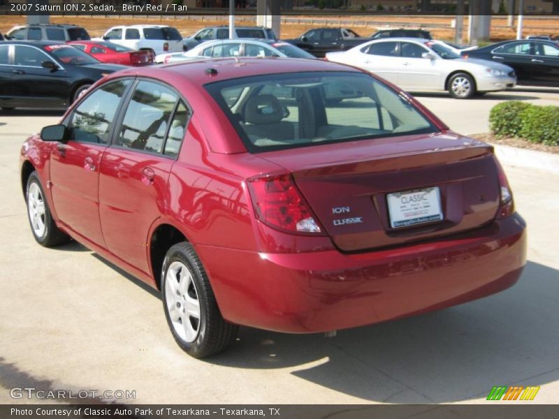 Berry Red / Tan 2007 Saturn ION 2 Sedan