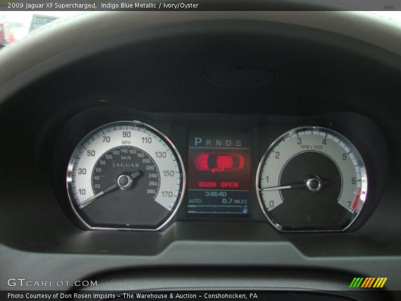 Indigo Blue Metallic / Ivory/Oyster 2009 Jaguar XF Supercharged