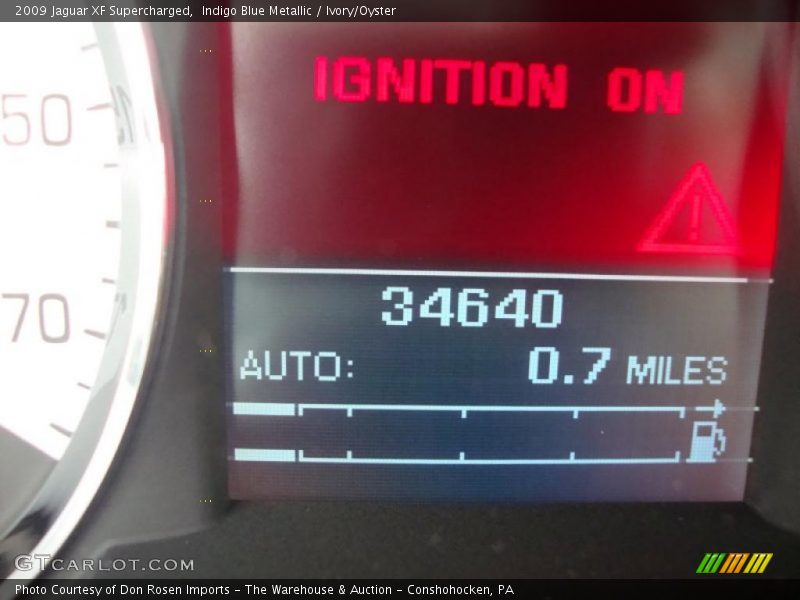 Indigo Blue Metallic / Ivory/Oyster 2009 Jaguar XF Supercharged