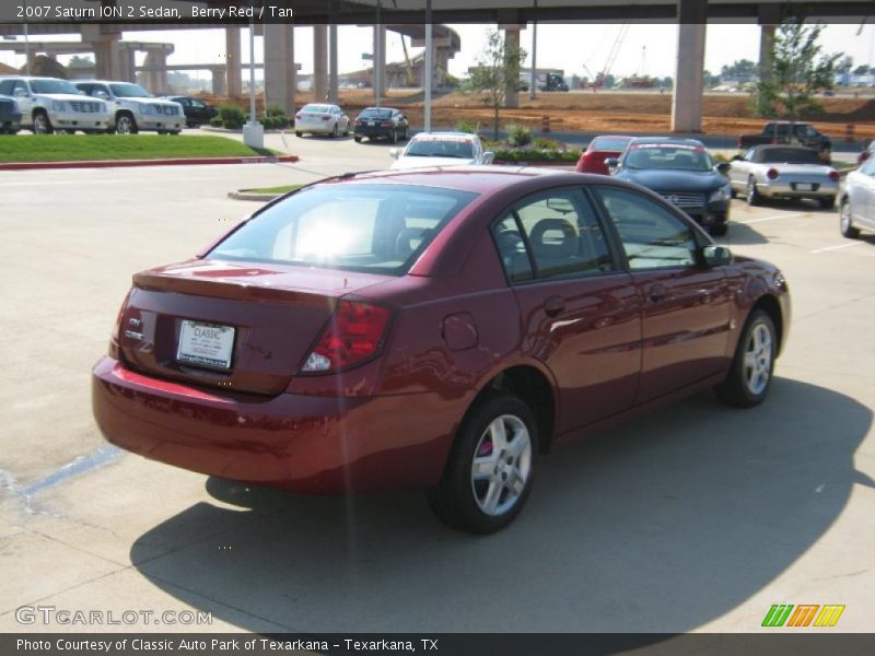 Berry Red / Tan 2007 Saturn ION 2 Sedan