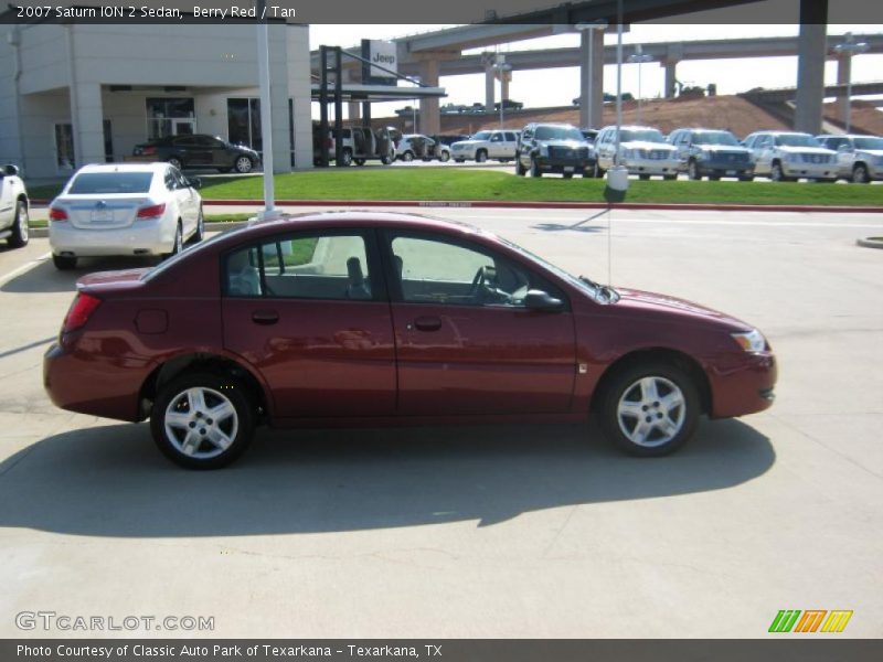 Berry Red / Tan 2007 Saturn ION 2 Sedan