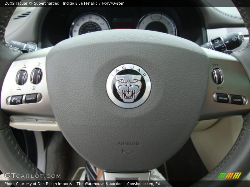 Indigo Blue Metallic / Ivory/Oyster 2009 Jaguar XF Supercharged