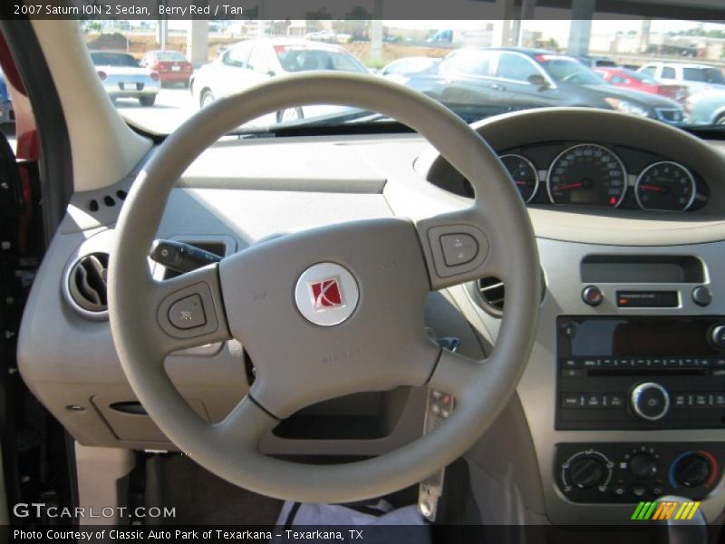 Berry Red / Tan 2007 Saturn ION 2 Sedan