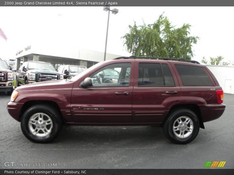 Sienna Pearlcoat / Agate 2000 Jeep Grand Cherokee Limited 4x4