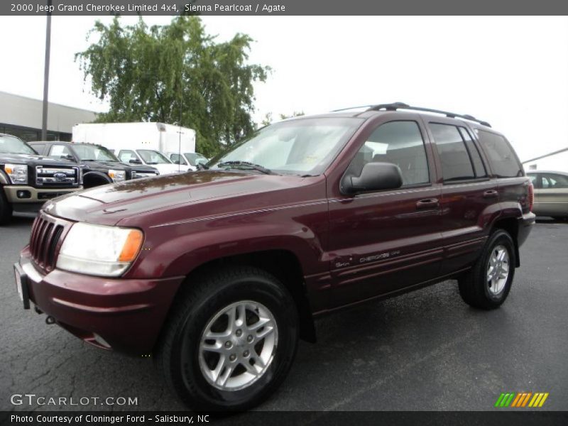 Sienna Pearlcoat / Agate 2000 Jeep Grand Cherokee Limited 4x4