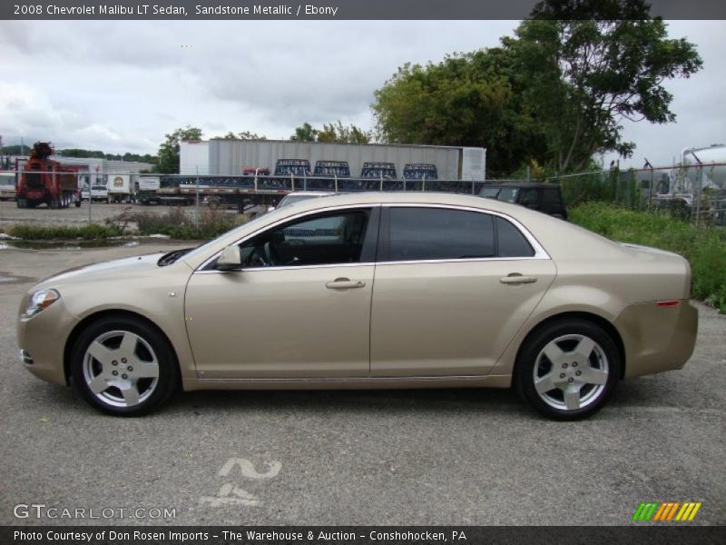 Sandstone Metallic / Ebony 2008 Chevrolet Malibu LT Sedan