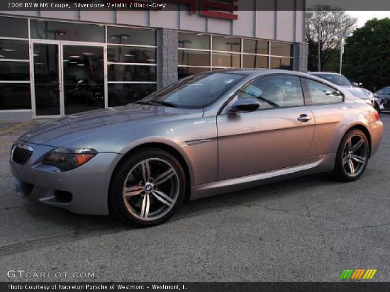 Silverstone Metallic / Black-Grey 2006 BMW M6 Coupe
