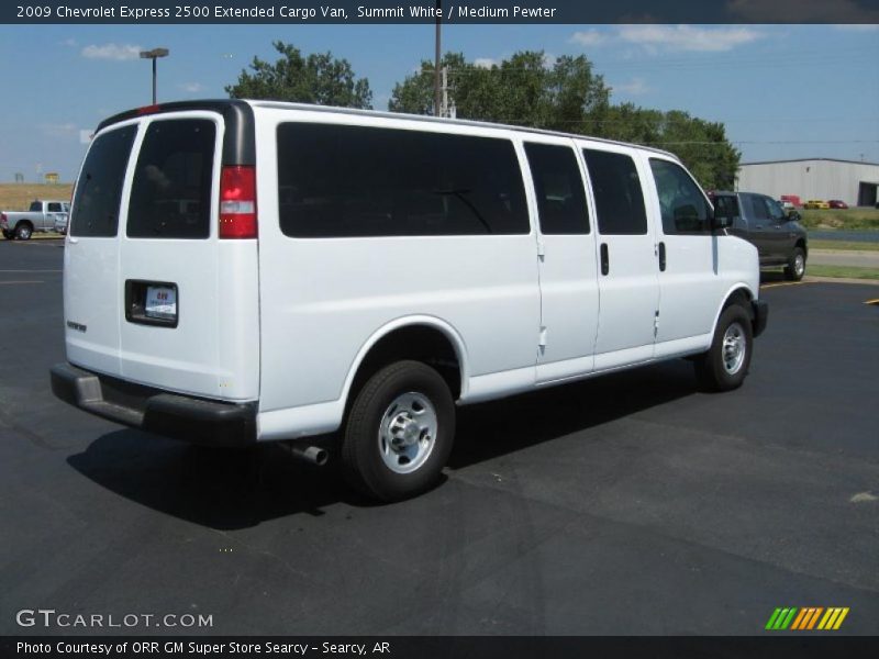 Summit White / Medium Pewter 2009 Chevrolet Express 2500 Extended Cargo Van