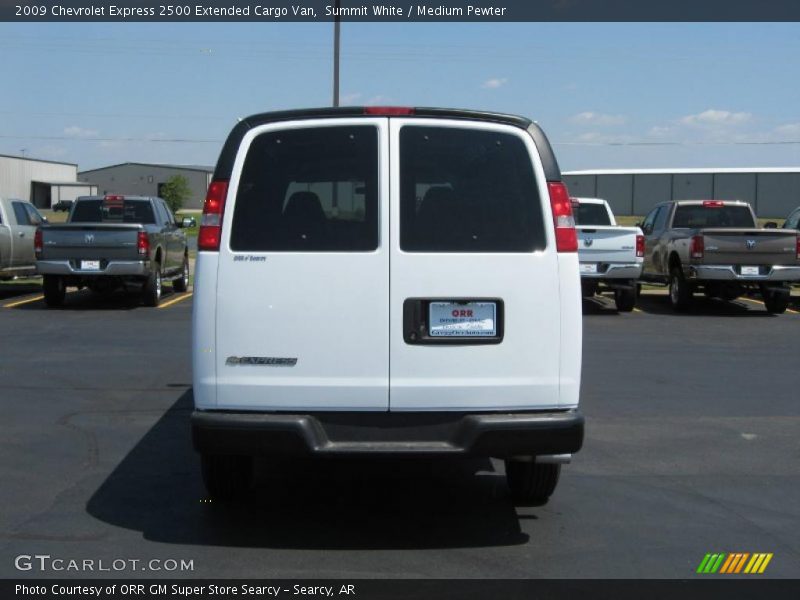 Summit White / Medium Pewter 2009 Chevrolet Express 2500 Extended Cargo Van