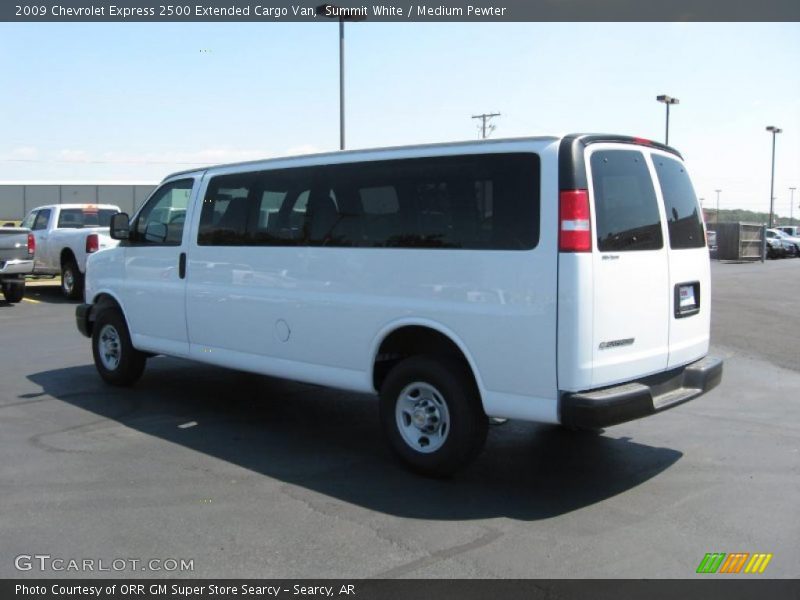 Summit White / Medium Pewter 2009 Chevrolet Express 2500 Extended Cargo Van