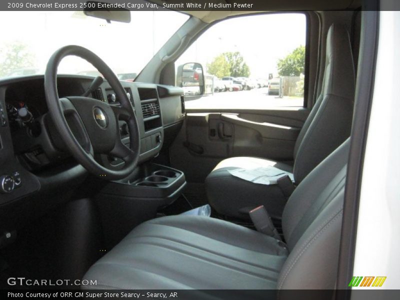 Summit White / Medium Pewter 2009 Chevrolet Express 2500 Extended Cargo Van