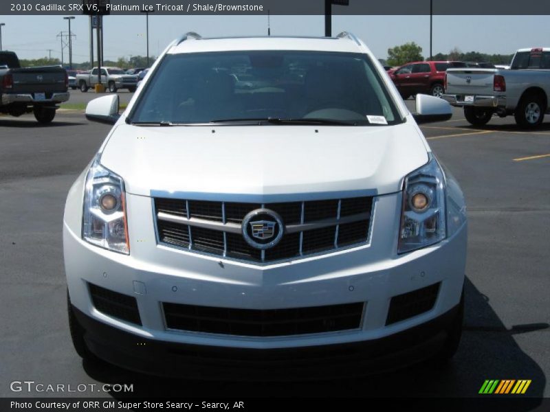 Platinum Ice Tricoat / Shale/Brownstone 2010 Cadillac SRX V6