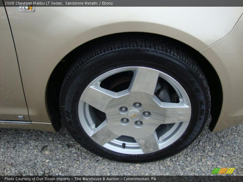 Sandstone Metallic / Ebony 2008 Chevrolet Malibu LT Sedan