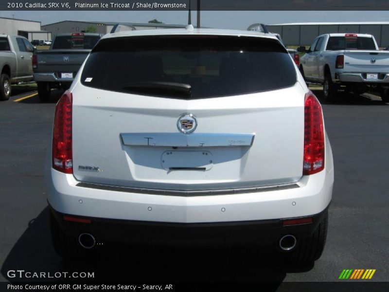 Platinum Ice Tricoat / Shale/Brownstone 2010 Cadillac SRX V6